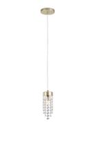 Luminária Pendente Dourado Cristal Light Blumenau 89621130