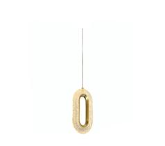 Luminária Pendente E Cristal Led Dourada - Dinamica Luminária Pendente E Cristal Led Dourada - Dinamica