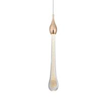 Luminária Pendente Em Formato De Gota - Refletor De Led Branco Quente