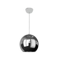 Luminária pendente esfera de vidro espelhado com 40cm