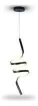 Luminária Pendente Espiral 18w Led Cabeceira Decor Dourado ou Preto Luminária Pendente Espiral 18w Led Cabeceira Decor Dourado ou Preto