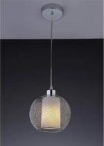 Luminária Pendente Exotic 1 Prata 1 Lamp. - Startec