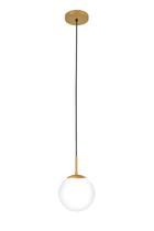 Luminária Pendente G20 Alumínio Dourado 1xE27 150cm