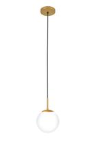 Luminária Pendente G20 Alumínio Dourado 1xE27 150cm