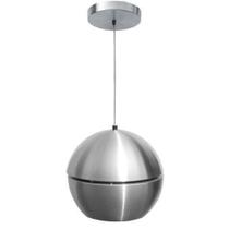 Luminária Pendente Globe Metal Line Alumínio Escovado 1 x E27