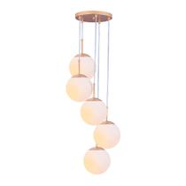 Luminária Pendente Globo Jabuticaba Vidro Bola Esfera Chelsea 5 Lâmpadas E27 Bivolt Luminária Pendente Globo Jabuticaba Vidro Bola Esfera Chelsea 5 Lâmpadas E27 Bivolt