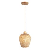 Luminária pendente Hchunqjor Bamboo Adjustable Boho