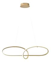 Luminária Pendente Horizon Snail Gold Led 32w 3k-hevvy Dourado