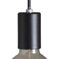 Luminária Pendente Industrial Vintage Preto Retro