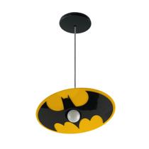 Luminária Pendente Infantil Batman Heroi - Quarto Menino Kid