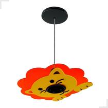 Luminária Pendente Infantil Leão Safari Bicho Zoo Animal Kid Luminária Pendente Infantil Leão Safari Bicho Zoo Animal Kid