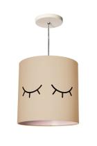 Luminária Pendente Infantil Olhinho 25x25 1e27 Bivolt Cru