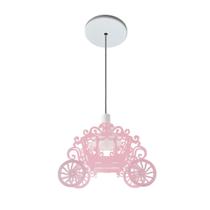 Luminária Pendente Infantil Princesa Carruagem Menina Quarto