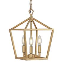 Luminária pendente JONATHAN Y JYL7601B Lanterna Pagoda LED de 25 cm