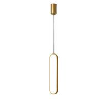Luminária Pendente Led 40cm Luz 3em1 Design Oval Moderno