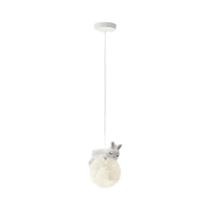 Luminária Pendente LED Em Forma De Urso Coelho Nórdico Para Sala De Jantar Quarto Infantil Lustre De