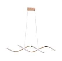 Luminária Pendente LED Espiral DNA Moderno Dourado Gold-Nitrolux