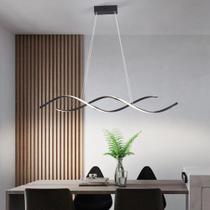 Luminária Pendente Led Espiral Dna Moderno Mesa E Sala 35W 3000K - Nitrolux