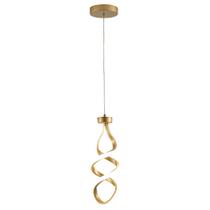 Luminária Pendente Led Espiral Moderno Sala Quarto 20W