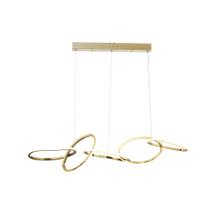 Luminária Pendente Lumier Organic 120cm 65w 3000k Dourado