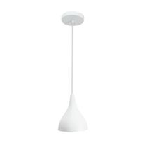 Luminaria Pendente Lustre de teto de Alumínio Bivolt Com Lâmpada Branco Quente Bivolt