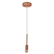 Luminária Pendente Lustre Infinite 21Cm Rose Gold + Led G45