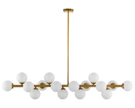 Luminária Pendente Lustre Jabuticaba Moon Dourado Com Bolas Globos Esferas Opaco Leitoso Moderno Luxo INL111 Luminária Pendente Lustre Jabuticaba Moon Dourado Com Bolas Globos Esferas Opaco Leitoso Moderno Luxo INL111