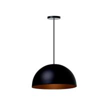 Luminária Pendente Lustre Meia Bola 50x22cm Alta Qualidade
