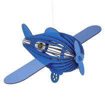 Luminária Pendente Madeira Avião Teco Teco Infantil e27 Luminária Pendente Madeira Avião Teco Teco Infantil e27