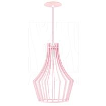 Luminária Pendente Madeira Laurel 30cm Soquete E27 Sala