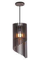 Luminária pendente mdf Ipê- Madalli