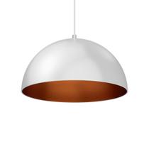 Luminária Pendente Meia Lua 24Cm Int Cobre Fiação 110/220