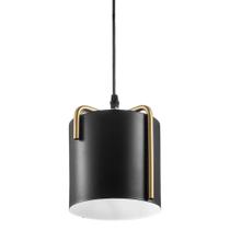 Luminária Pendente Minuo Kala Preto E Dourado Luminária Pendente Minuo Kala Preto E Dourado