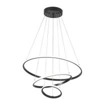 Luminária Pendente Modaza Imperiale 3 Arcos, Preto Luminária Pendente Modaza Imperiale 3 Arcos, Preto
