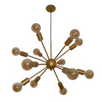 Luminária Pendente Modelo Sputinik com 12 Braços - Ideal para Sala, Quarto, Mesa de Jantar