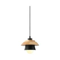 Luminária Pendente Moderna De Madeira LED E27 Para Cozinha E Sala De Jantar