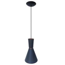 Luminária Pendente Moderna Nevada Preto e Cobre Stilo Lustres Luminária Pendente Moderna Nevada Preto e Cobre Stilo Lustres