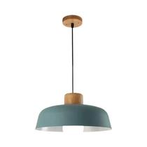 Luminária Pendente Moderna Nórdica De Madeira E Alumínio E27 LED Para Cozinha, Sala De Estar E Loft