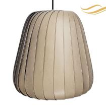 Luminária Pendente Moderno Bivolt E27 Sala Mesa Ilha Bancada Safira 30cm Camursa