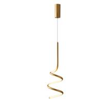 Luminária Pendente Mola Led Espiral Cabeceira Bancada Sala Luminária Pendente Mola Led Espiral Cabeceira Bancada Sala