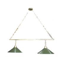 Luminária Pendente Oficial 2 Cúpulas Barra Simples LT / CR