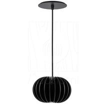 Luminária Pendente Onion G Madeira E27 Decoração Moderno