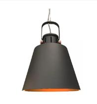 Luminária Pendente Opus Balthasar 1 Lamp. E27 27cm - Grafite Luminária Pendente Opus Balthasar 1 Lamp. E27 27cm - Grafite