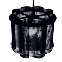 Luminária Pendente Pandora MDF 100W Bivolt Cabo Ajustável Preta Lenobre Luminária Pendente Pandora MDF 100W Bivolt Cabo Ajustável Preta Lenobre