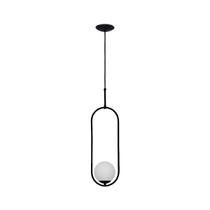 Luminária Pendente Pêndulo 778/1 Globo Vidro Leitoso SpotLine Luminária Pendente Pêndulo 778/1 Globo Vidro Leitoso SpotLine