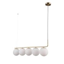 Luminária Pendente Petit Poa Dourado e Branco Bella