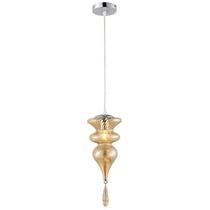 Luminária Pendente Pingente Gota Vidro Âmbar Moderno Delicado Luxo Sala Quarto Cabeceira Cozinha Inl89