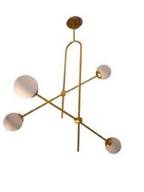 Luminaria pendente plafon 4globos vidro 12cm 4xg9