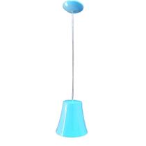 Luminaria pendente plastico azul