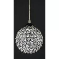 Luminária Pendente Redonda De Cristal - 1 Lâmpada G9 Orbital